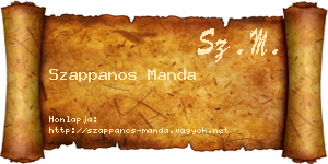Szappanos Manda névjegykártya